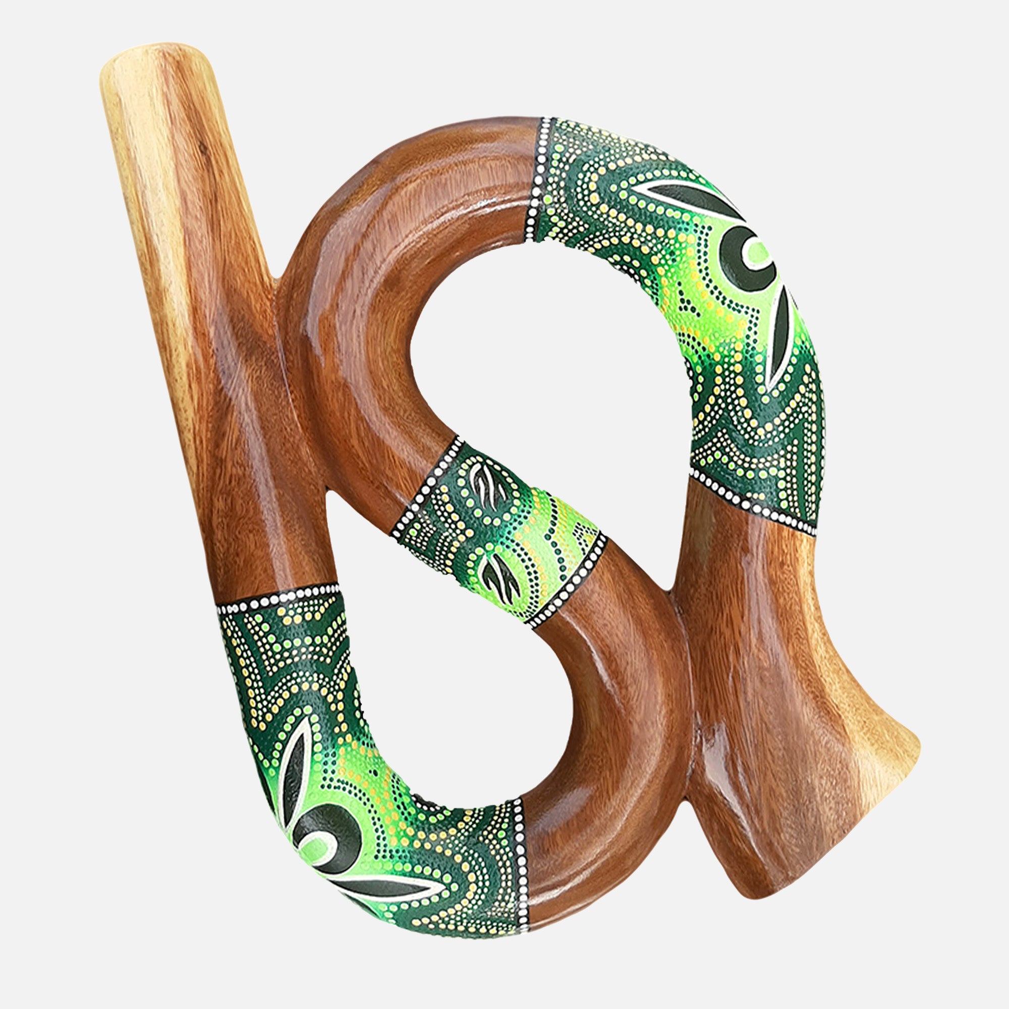 Teak wood Snake Didgeridoo with deep, grounding sound