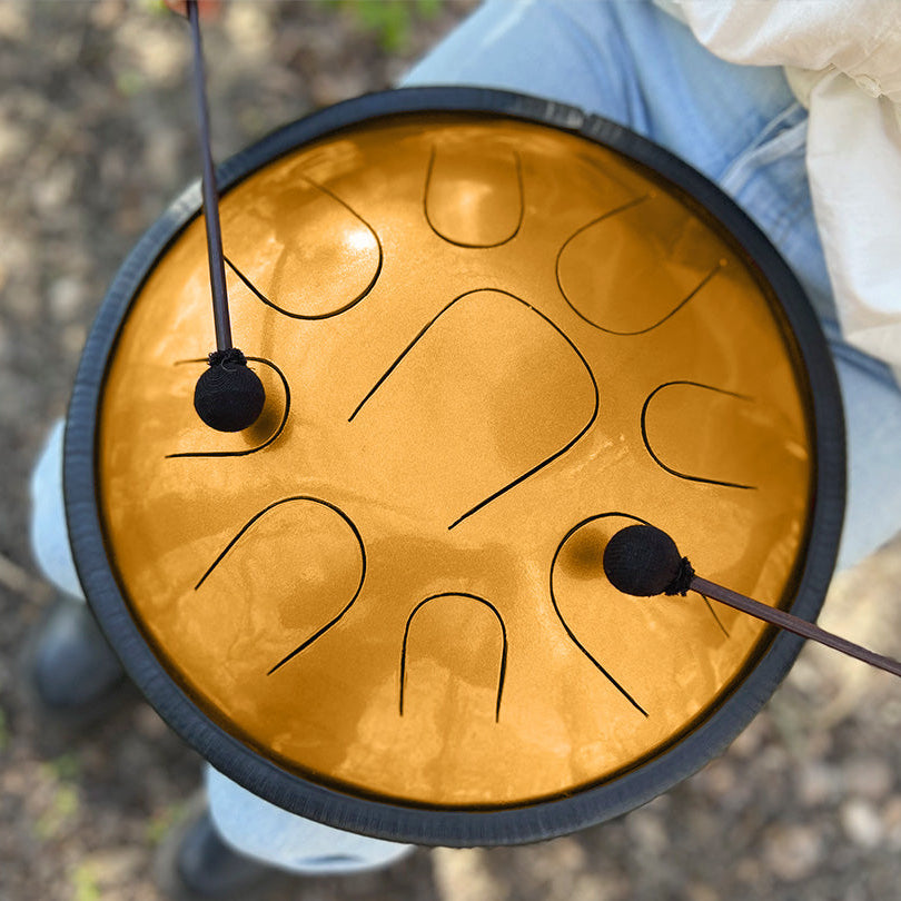 Musician playing LIDAH® Steel Tongue Drum