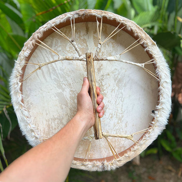 Goat skin Shaman Drum with adjustable resonance