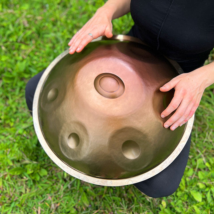 LIDAH® Mini Handpan handcrafted in Bali for travel and relaxation
