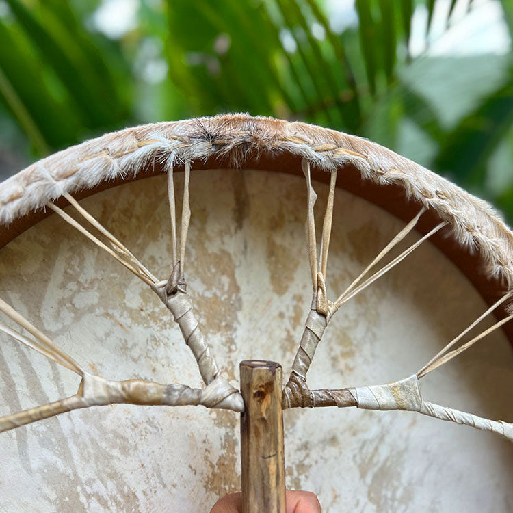 LIDAH® Shamanic Drum handcrafted from teak wood and goat skin