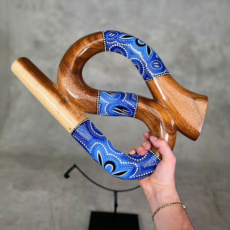Blue LIDAH® Snake Didgeridoo Studio Picture