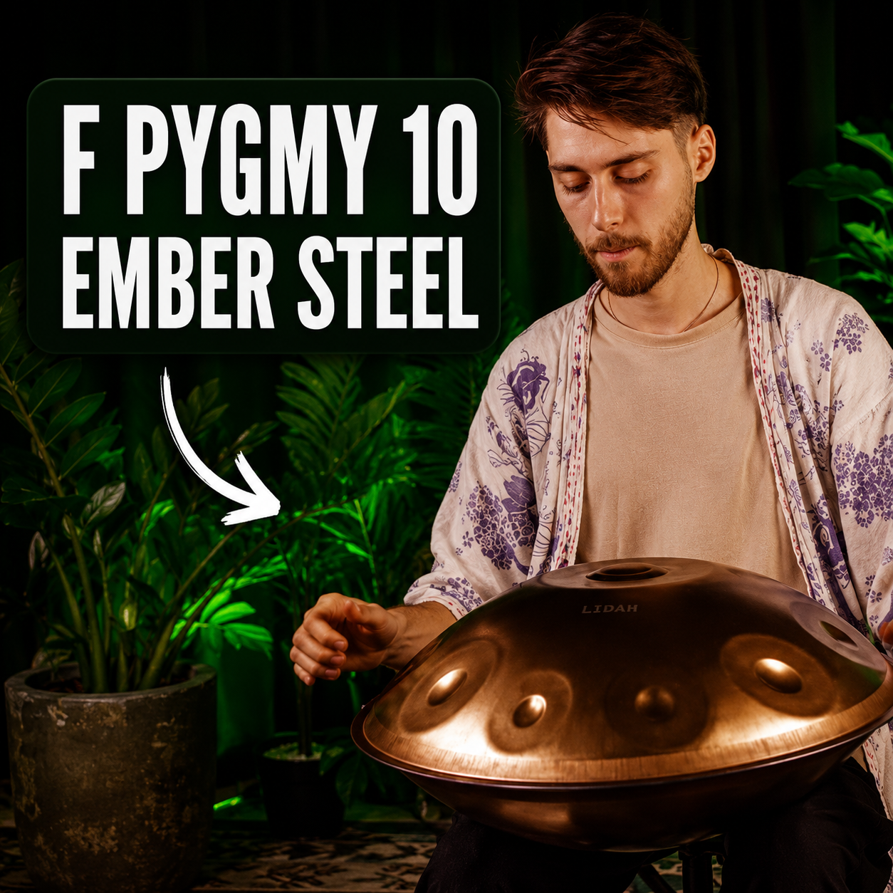 Playing Video of LIDAH® Ember Steel Handpan F Pygmy
